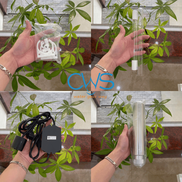 Các phụ kiện đi kèm trong bộ đèn UV 11W