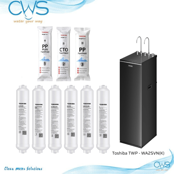 Combo 9 Lõi Lọc Nước Toshiba TWP-WA2SVN(K) Trừ RO