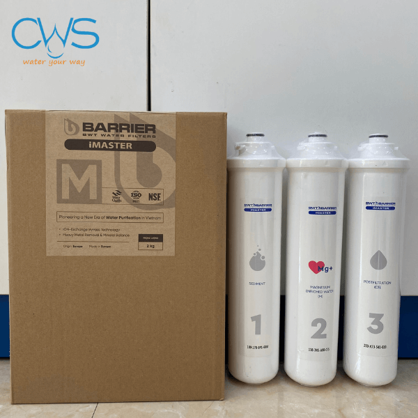 Full Bộ Sản Phẩm Lõi Lọc BWT Barrier IMaster Ion M