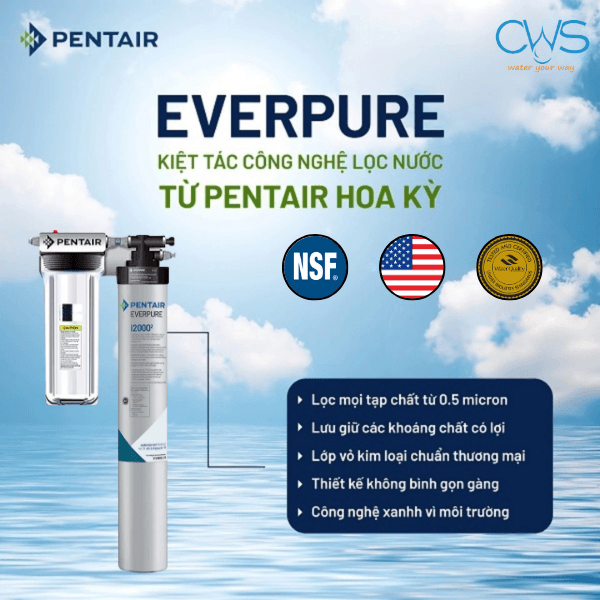 Hệ Thống Máy Lọc Nước Pentair Everpure i20002 Đáp Ứng Những Tiêu Chuẩn Nào
