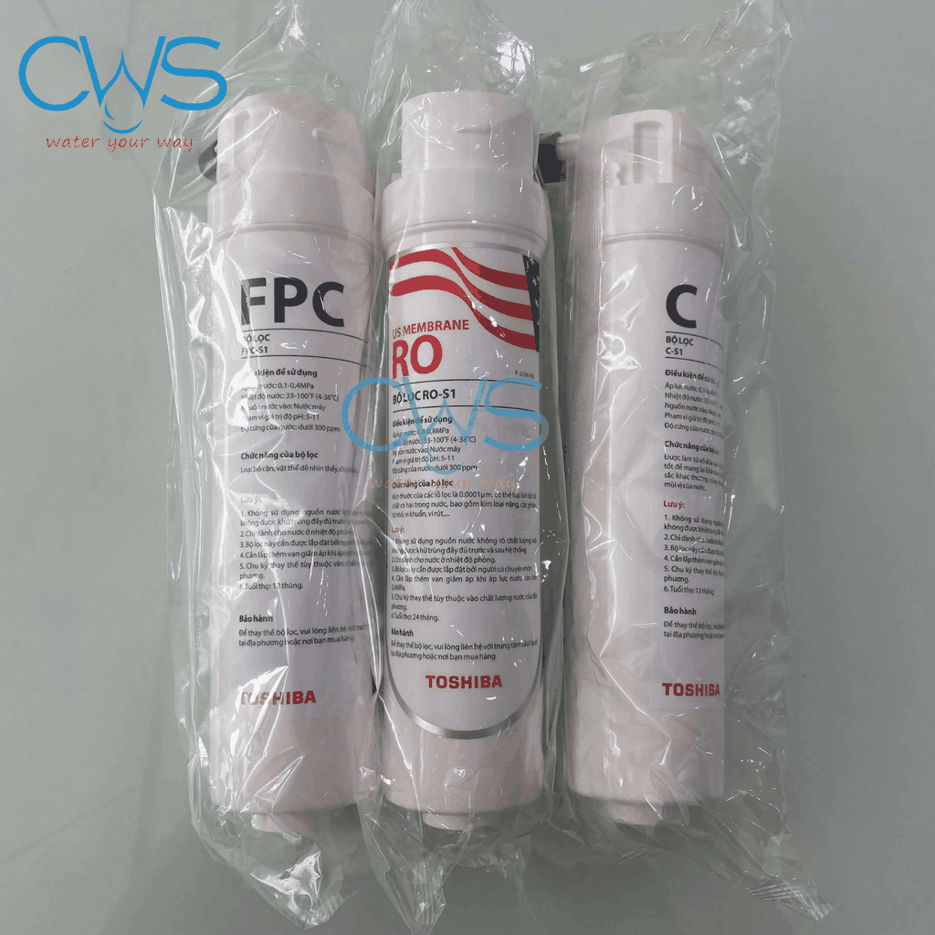 Hình Ảnh Combo 3 Lõi Lọc Nước Toshiba TWP-IW2469SVN(K) Tại Showroom