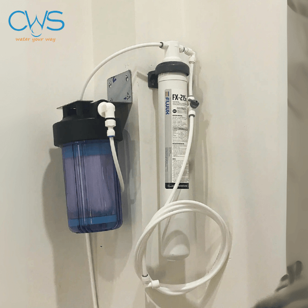 Hình ảnh lắp đặt máy lọc nước Chungho FLUUX FX21S cho quán ăn