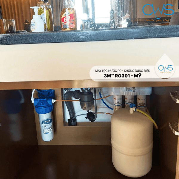 Hình ảnh lắp đặt thực tế máy lọc nước 3M Aqua-Pure RO301