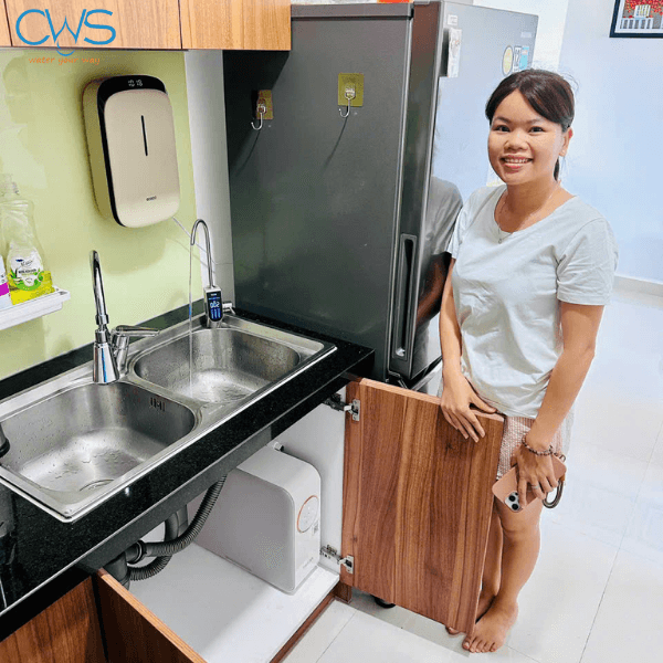 Hình ảnh lắp đặt thực tế máy lọc nước Truliva UR5676