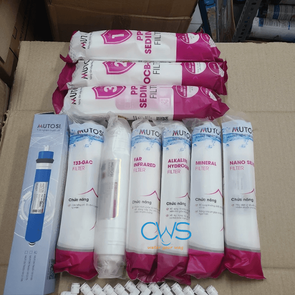Hình Ảnh Thực Tế Bộ 10 Lõi Lọc Nước Mutosi