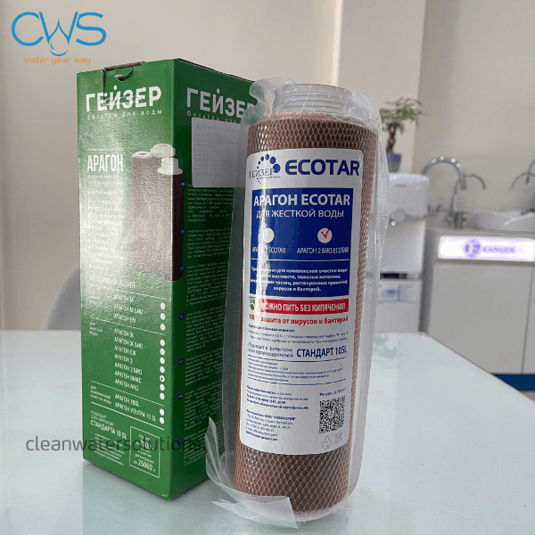 Hình ảnh thực tế lõi lọc Aragon Bio chính hãng