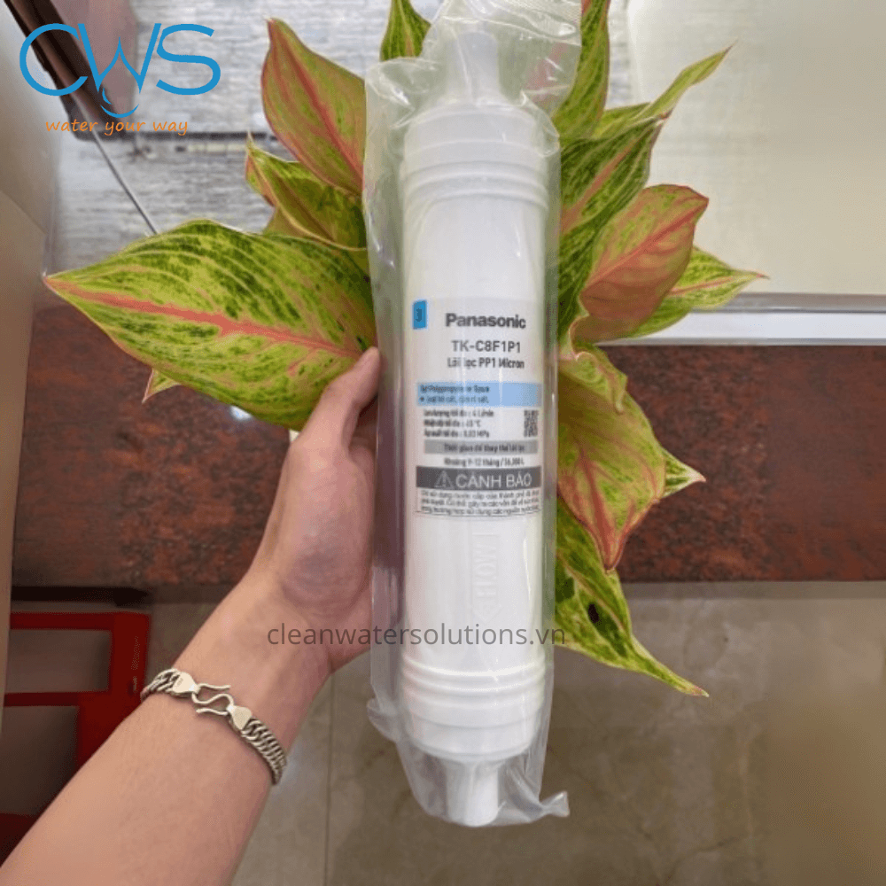 Hình ảnh thực tế lõi lọc thô máy lọc nước Panasonic - Lõi PP 1 Micron