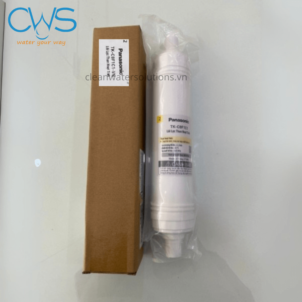 Hình ảnh thực tế lõi lọc thô máy lọc nước Panasonic - Lõi than hoạt tính