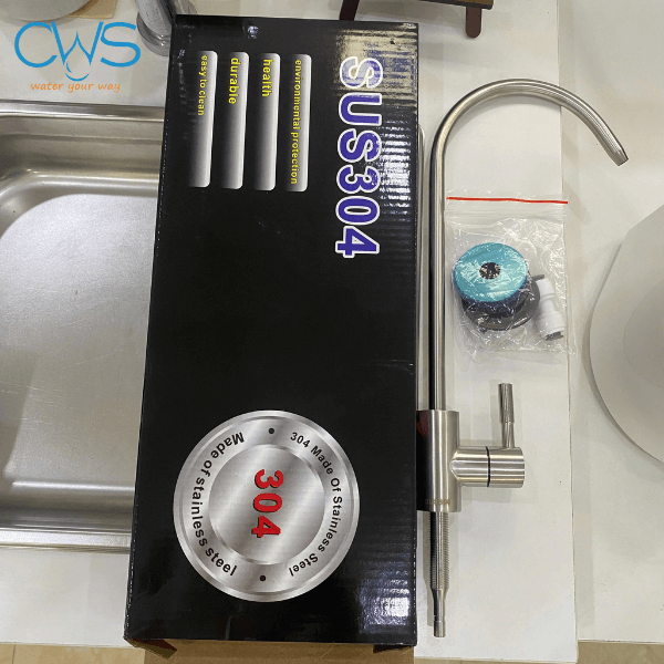 Hình ảnh thực tế vòi nước Inox 304 (phi 6)