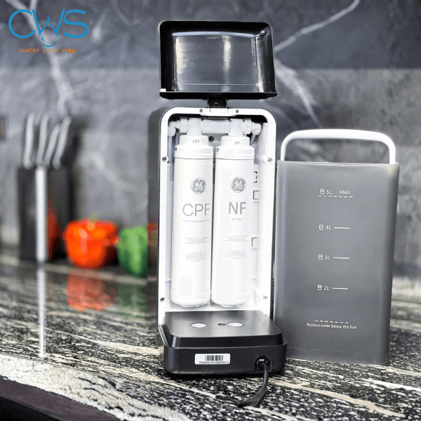 Hình ảnh vị trí lõi lọc nước GE B04