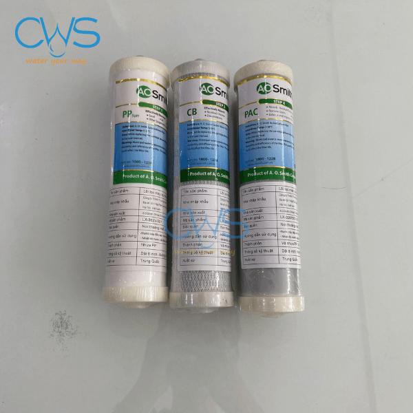 Hình Thực Tế Lõi Lọc Nước AO Smith AR600-U3 - Combo 3 Lõi