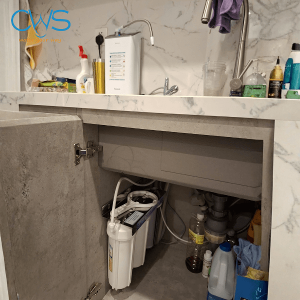 Lắp đặt bộ tiền lọc 10 Inch cho máy điện giải Panasonic TK-AS47H