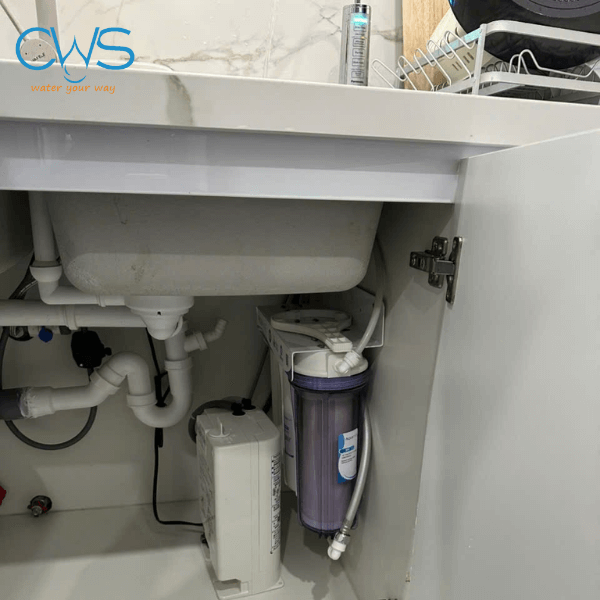 Lắp đặt bộ tiền lọc 10 Inch cho máy điện giải Panasonic TK-HB41