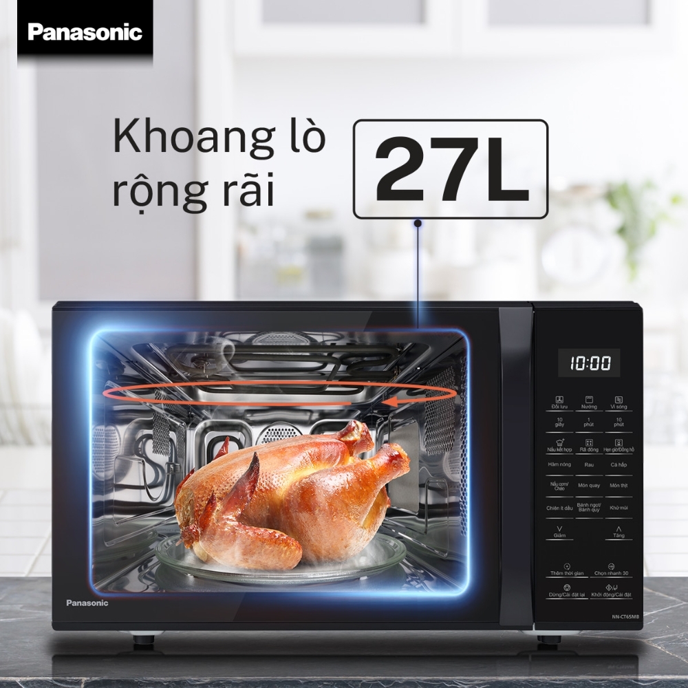 Lò Vi Sóng Đối Lưu 3 Trong 1 Panasonic NN-CT65MBYUE