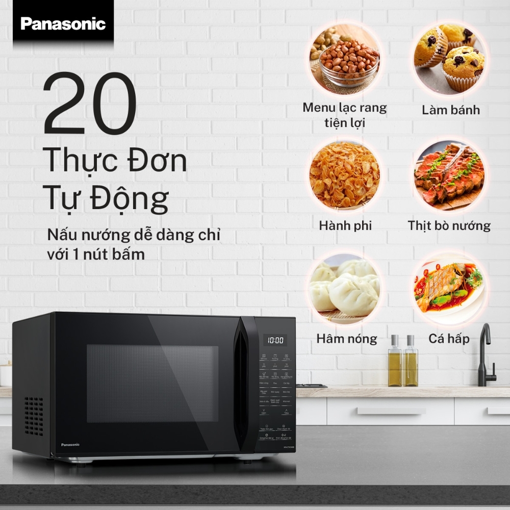 Lò Vi Sóng Đối Lưu 3 Trong 1 Panasonic NN-CT65MBYUE