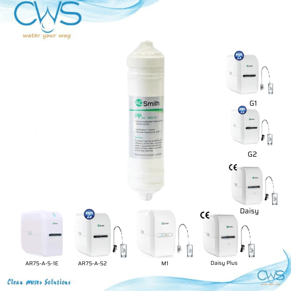 Lõi Lọc Nước AO Smith 5 Lõi - Lõi PP 5 Micron