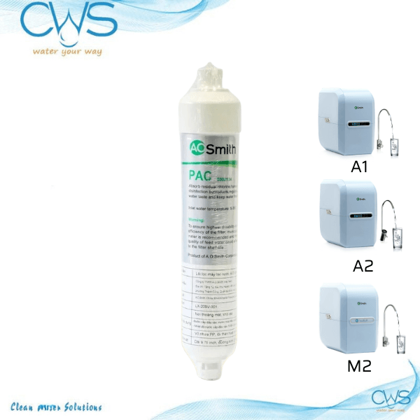 Lõi Lọc Nước AO Smith A1 A2 M2 Chính Hãng - Lõi PAC