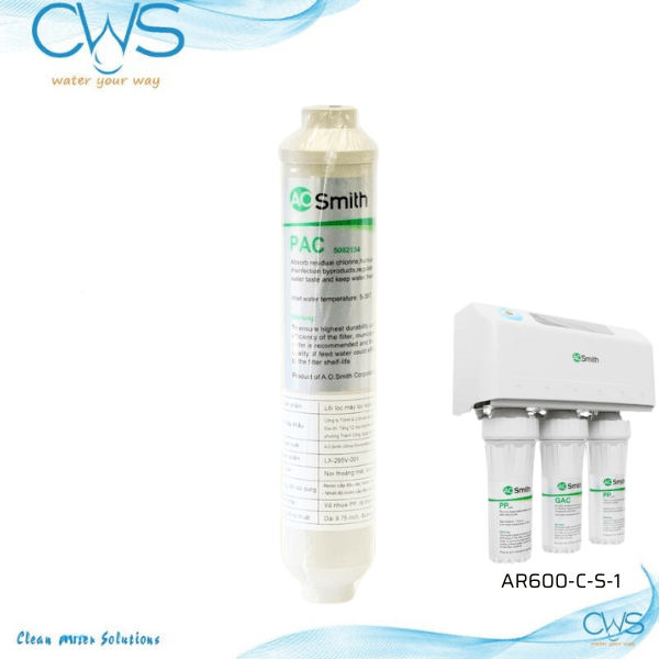Lõi Lọc Nước AO Smith AR600-C-S-1 Chính Hãng - Lõi Lọc PAC