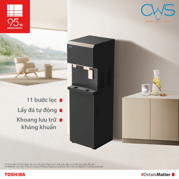 Máy Lọc Nóng Lạnh Toshiba TWP-IW2469SVN(K) - Công Nghệ Làm Đá Tự Động Độc Quyền