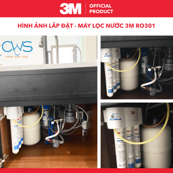 Máy lọc nước 3M Aqua-Pure RO301 tiết kiệm không gian tối đa