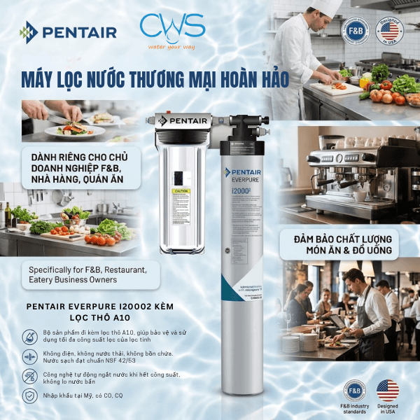 Máy Lọc Nước Pentair Everpure i20002 – Giải Pháp Nước Sạch Cho Mô Hình F&B