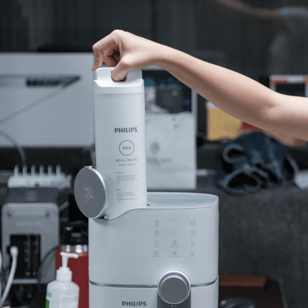 Vị Trí Của Lõi Lọc Nước Philips ADD6910 ADD550/97 Trên Máy