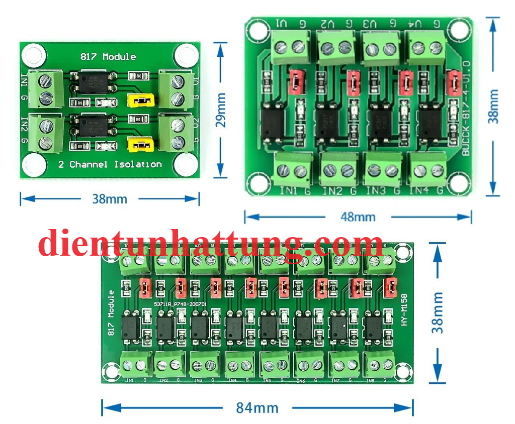 Bo mạch cách ly PC817 4 kênh / module opto / A7H12 | Công ty cổ phần ...