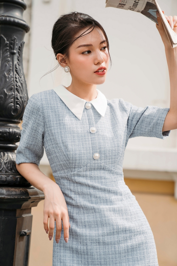 Váy dạ tweed dáng chữ A lót lụa mềm dạ dày dặn form đứng chuẩn cao cấpj |  Shopee Việt Nam