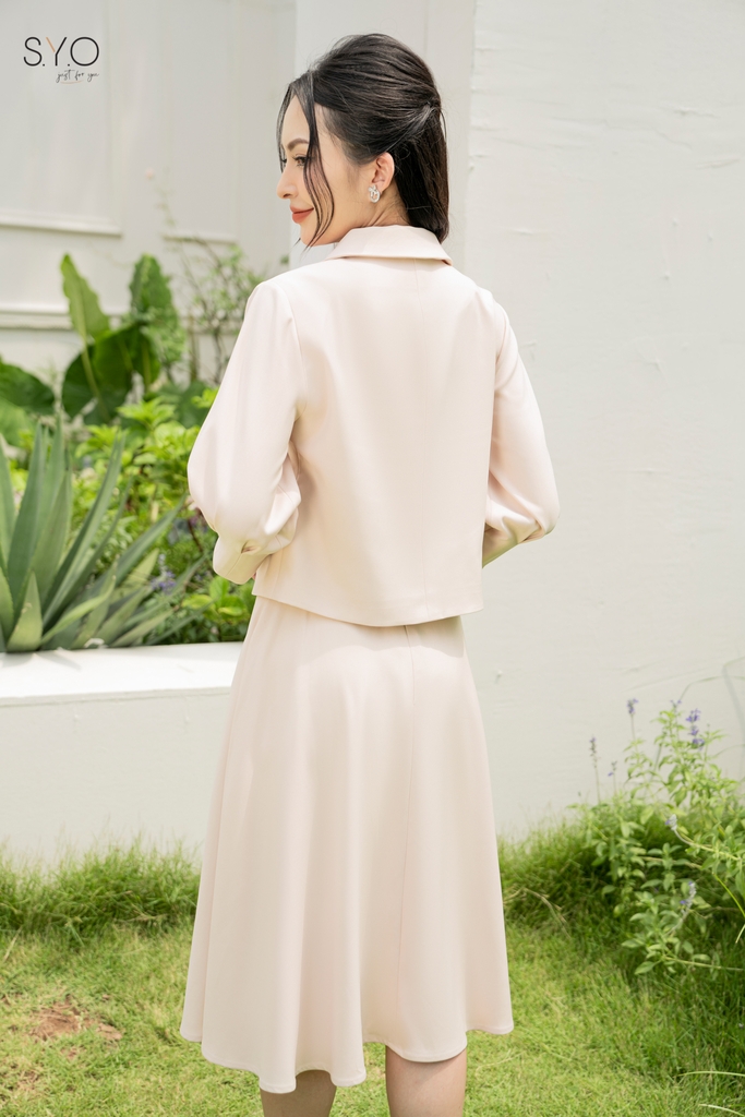 Chân Váy Xòe Xếp Ly Nữ White Ant ERA MID LENGTH PLEATED SKIRT 11050000 –  WHITE ANT