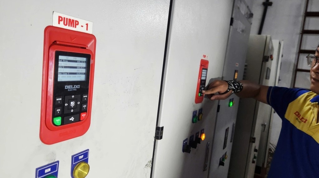 Biến tần Delixi H500 cho bơm nước 75kW tại Vũ Yên