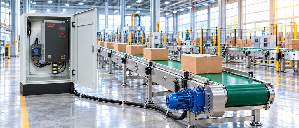 Điều chỉnh tốc độ băng tải bằng biến tần