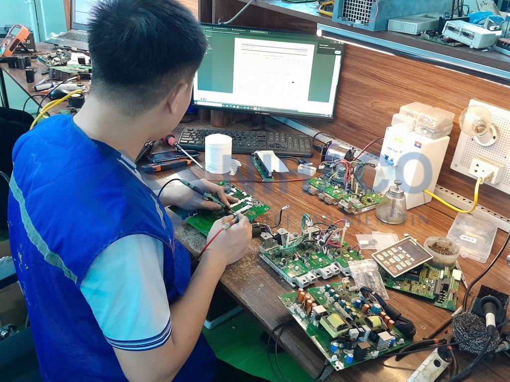 Phương án xử lý sửa biến tần Delta VFD750C43A