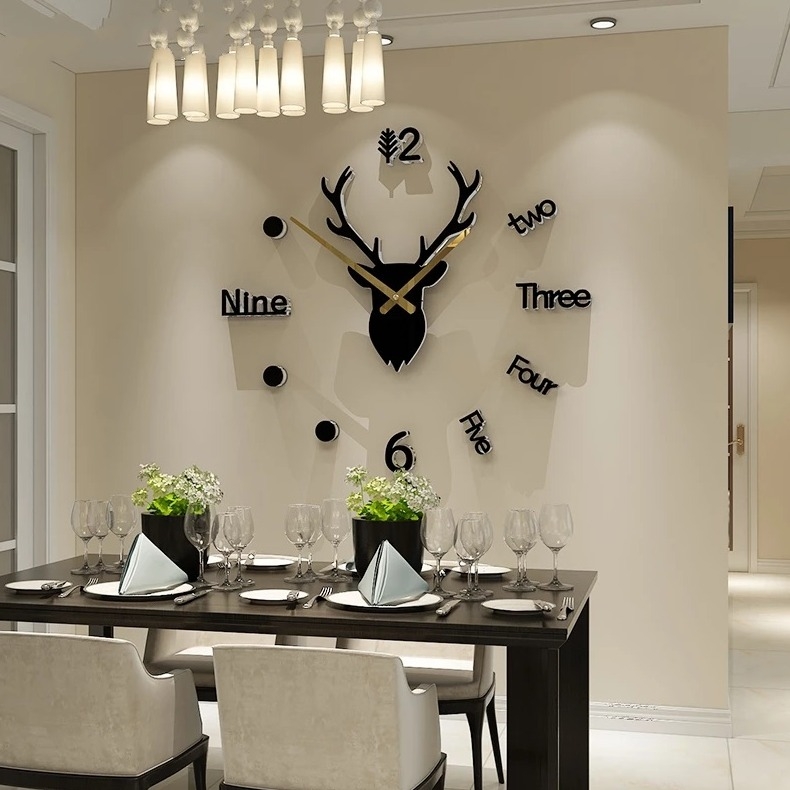 Đồng hồ dán tường đẹp - trang trí sang trọng và hiện đại
