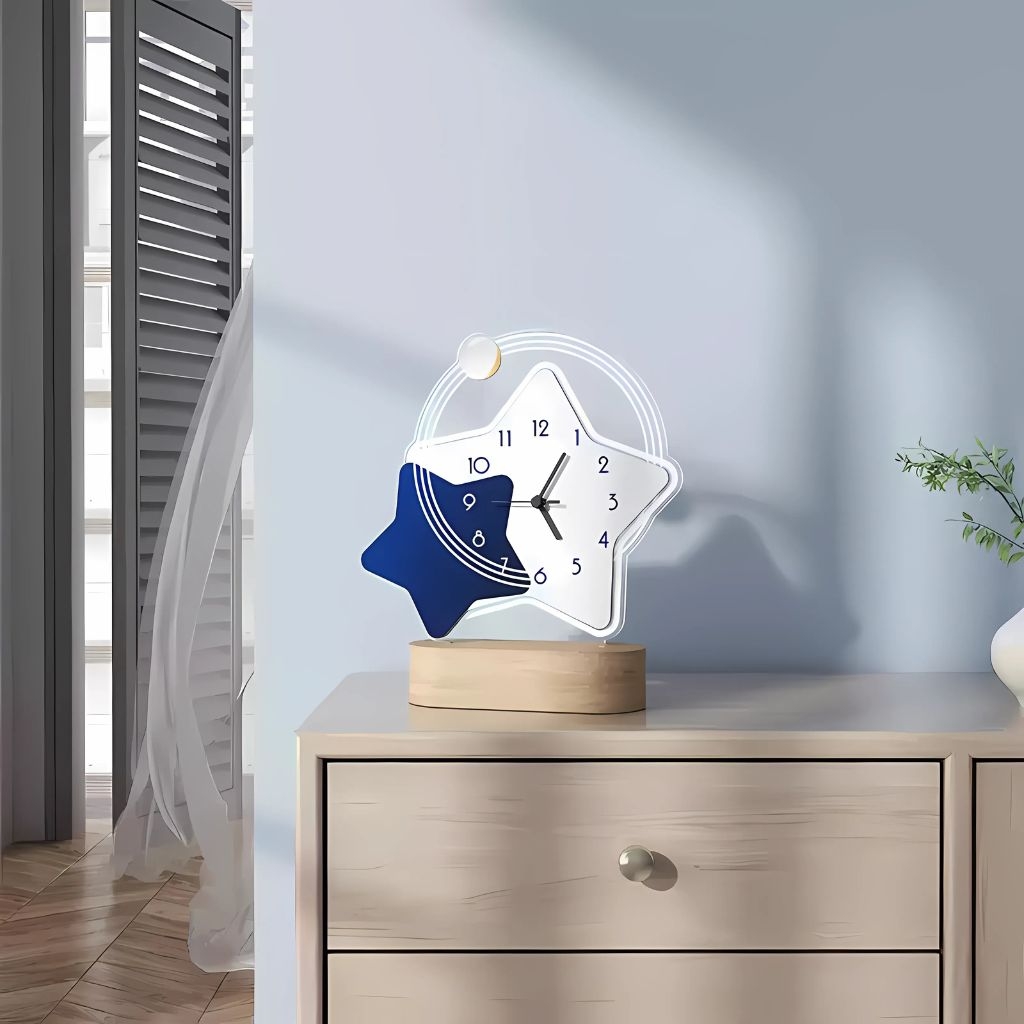 Đồng hồ để bàn P-HOME CL098 trang trí hiện đại với đèn Led