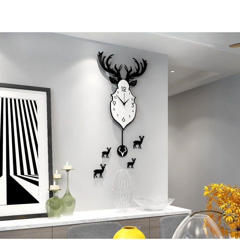 Đồng hồ decor treo tường quả lắc CL007 - sang trọng và tinh tế