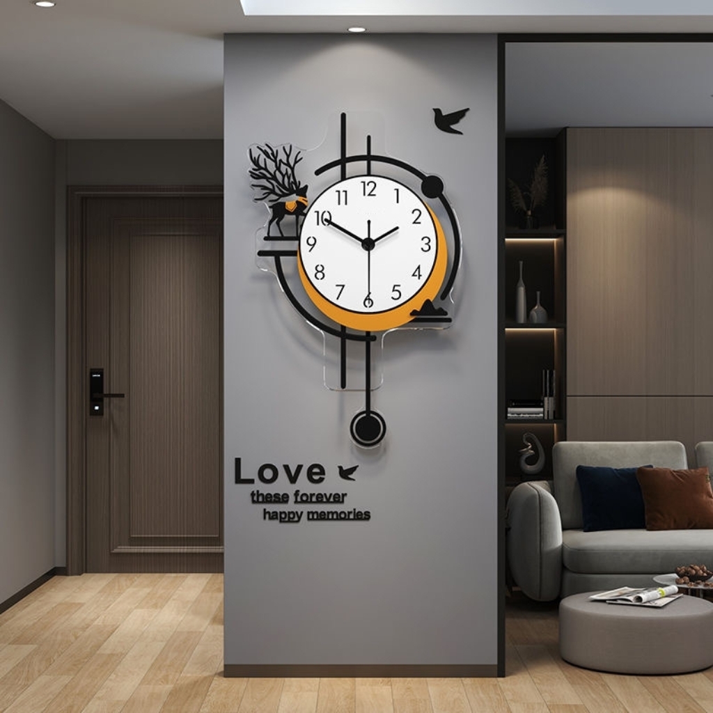 Đồng Hồ Quả Lắc Treo Tường Phong Cách Bắc Âu CL078
