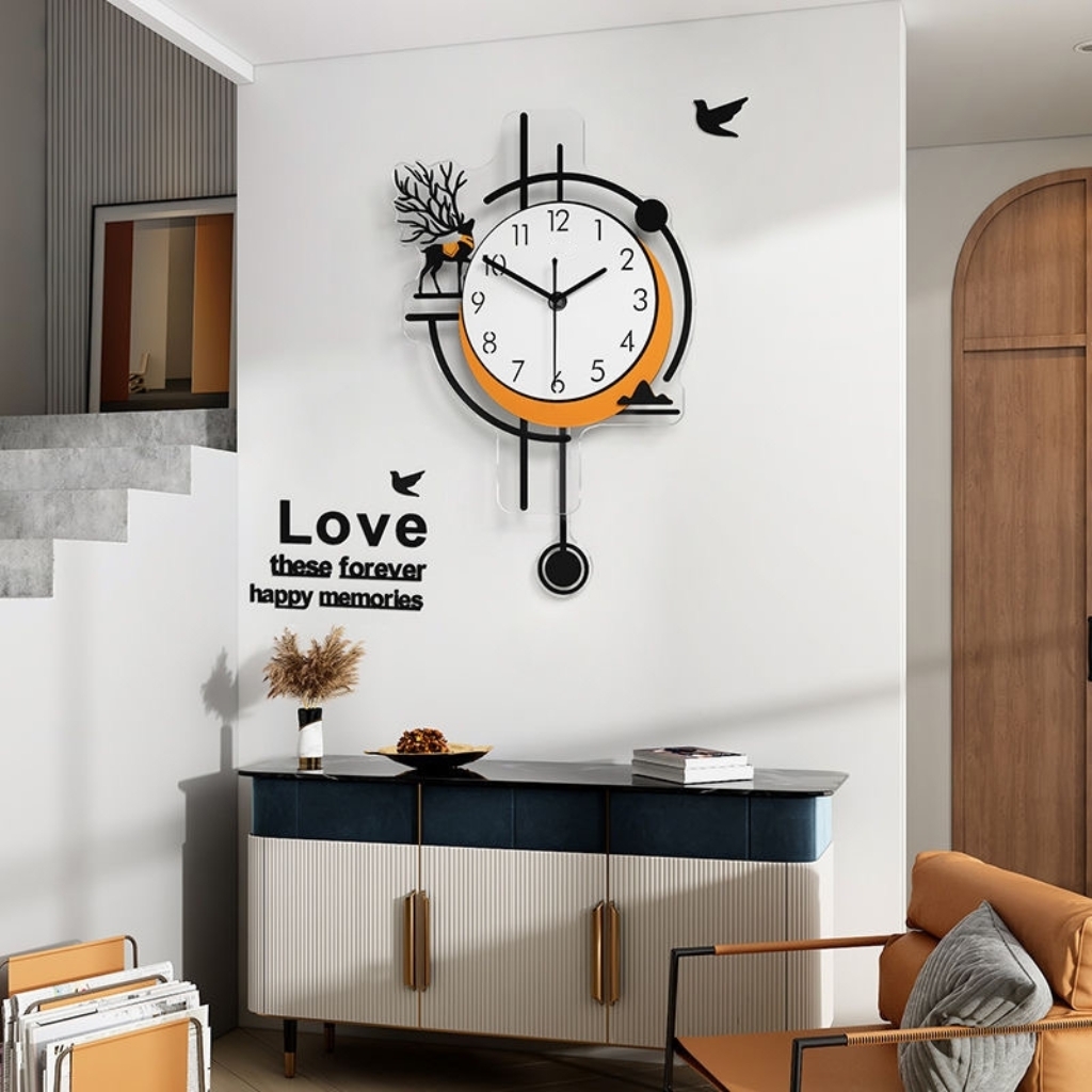 Đồng Hồ Quả Lắc Treo Tường Phong Cách Bắc Âu CL078