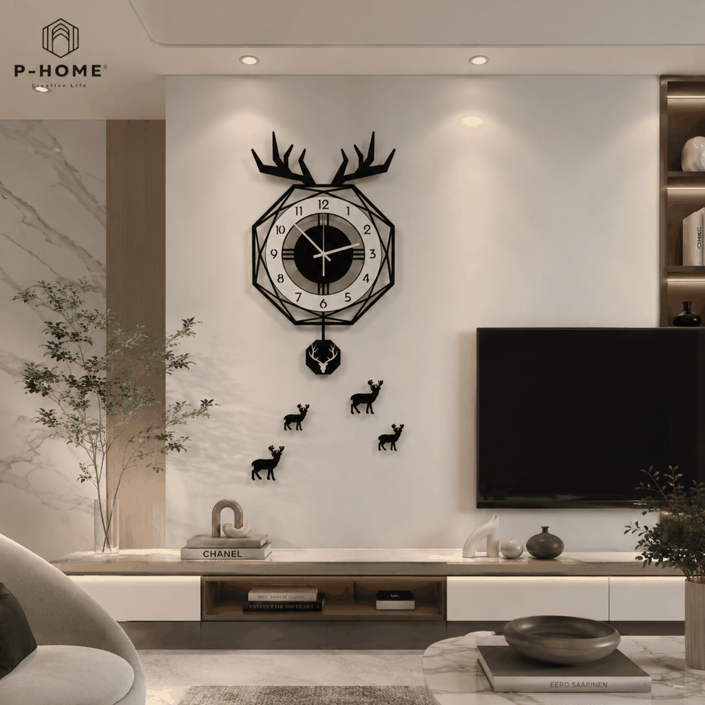 Đồng hồ quả lắc treo tường CL017 - phong cách Bắc Âu