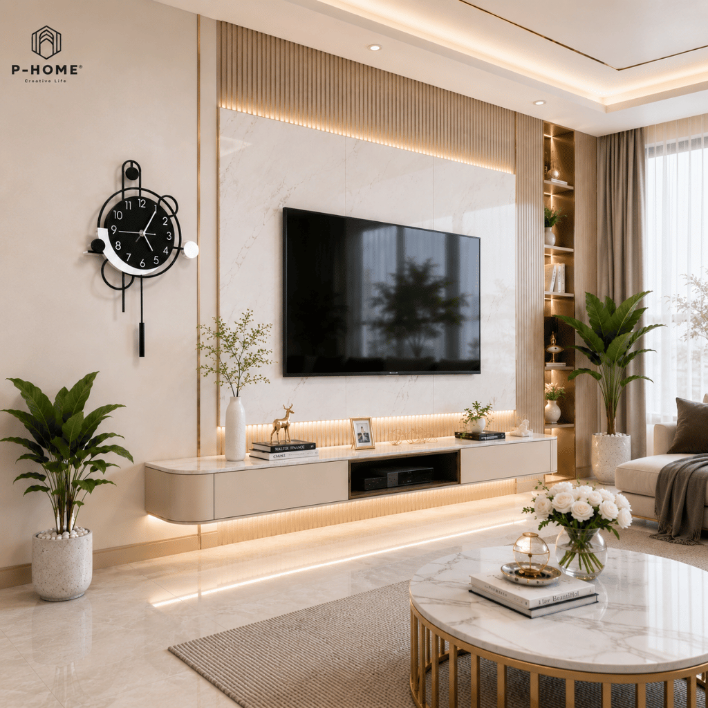 Đồng Hồ Quả Lắc P-HOME Phong Cách Tối Giản CL079