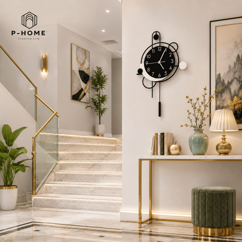 Đồng Hồ Quả Lắc P-HOME Phong Cách Tối Giản CL079