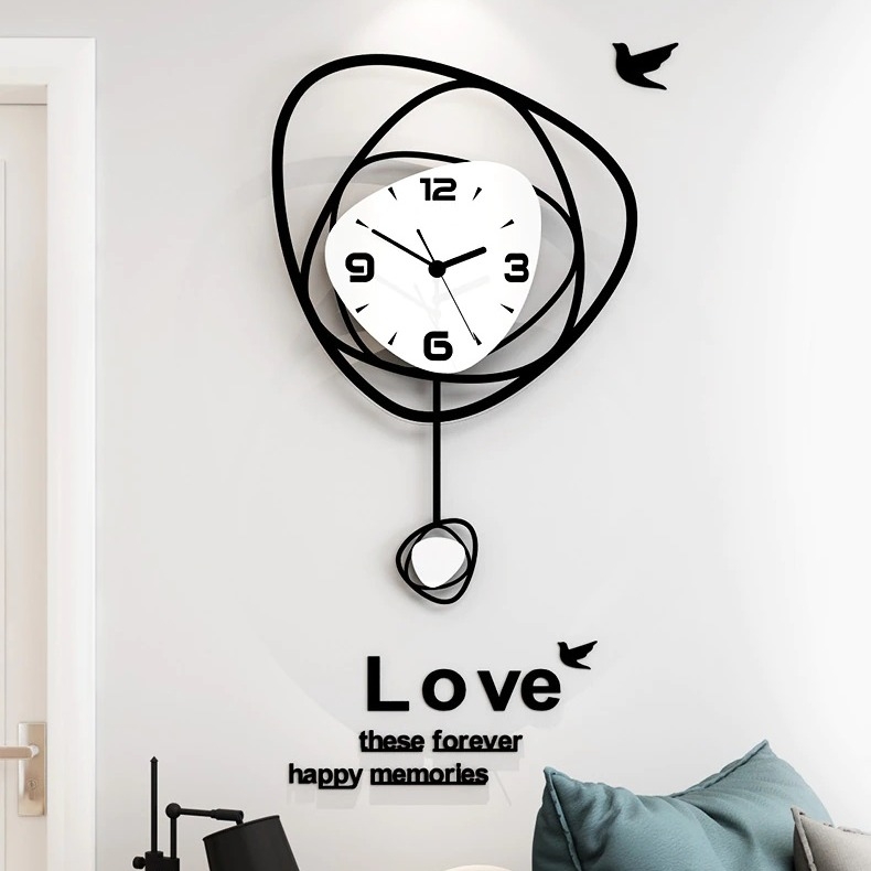 Đồng hồ quả lắc CL041 trang trí phòng khách hiện đại