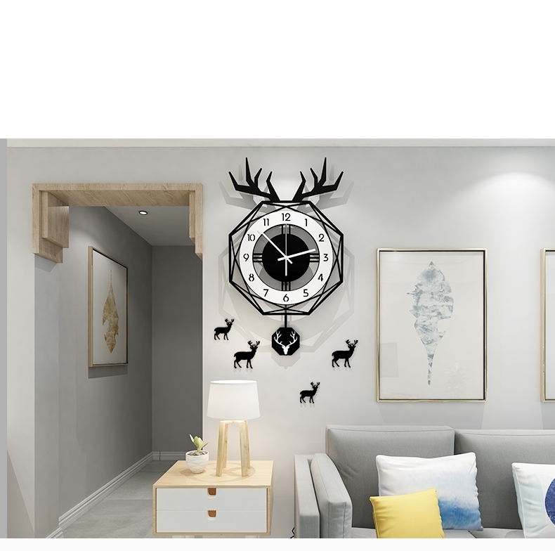Đồng hồ quả lắc treo tường CL017 - phong cách Bắc Âu