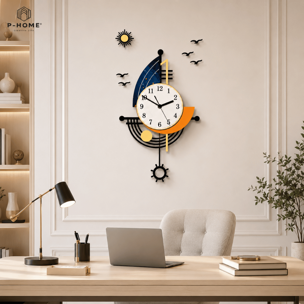 Đồng hồ quả lắc treo tường Cánh Buồm CL086