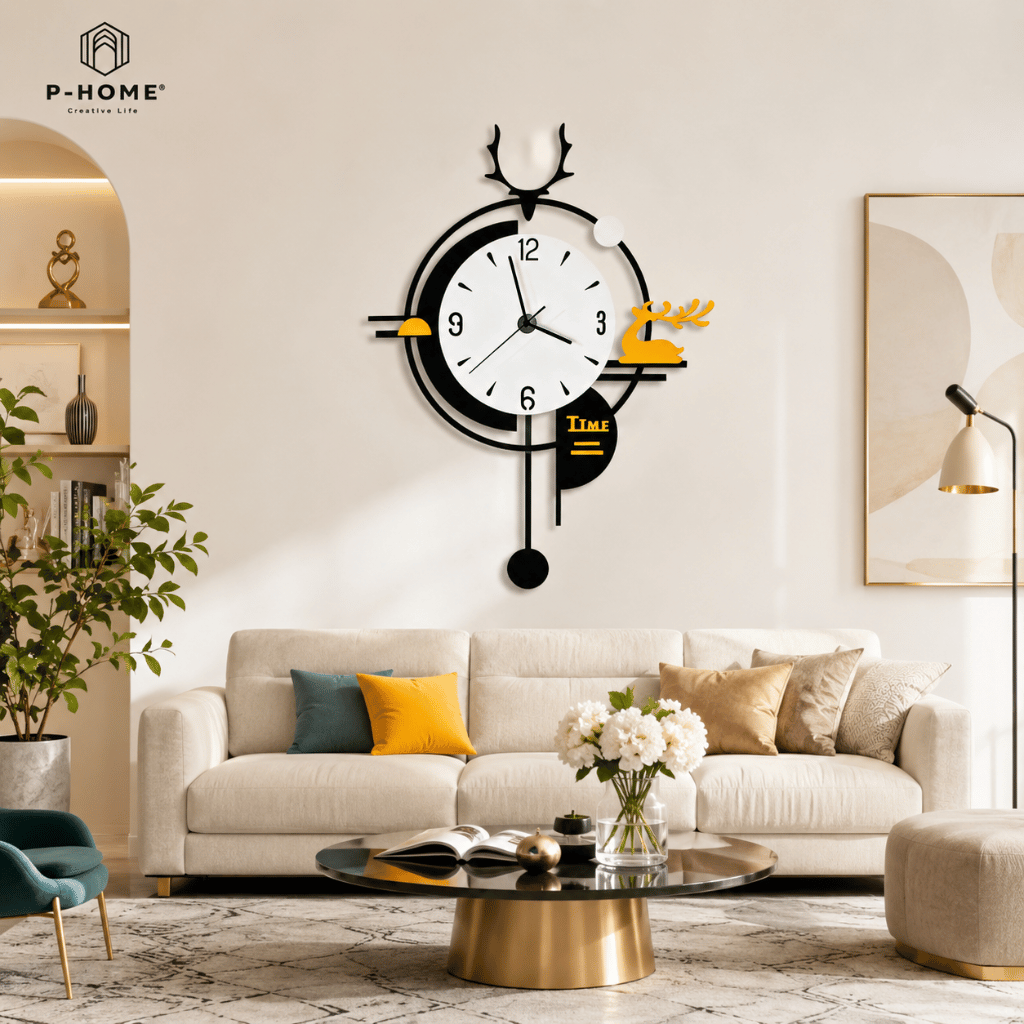 Đồng hồ trang trí CL054 quà tặng tân gia cao cấp
