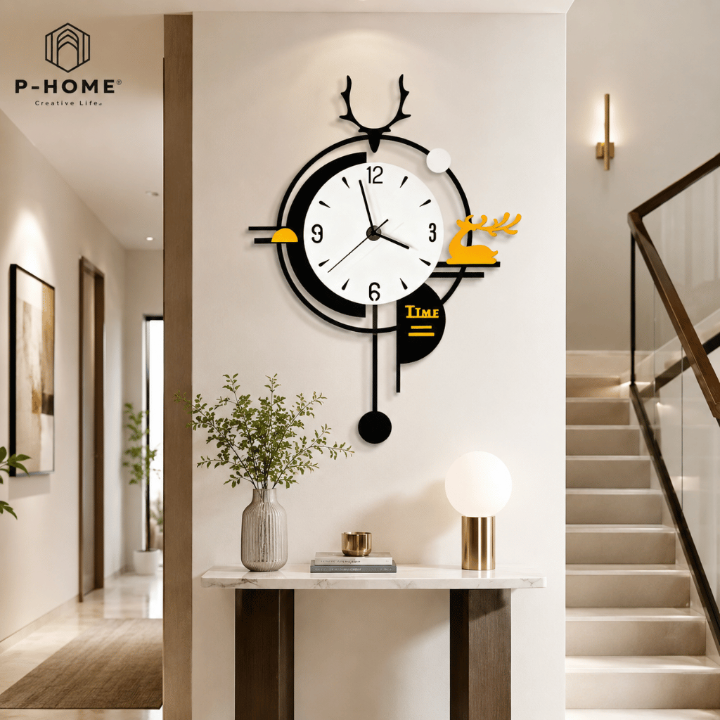 Đồng hồ trang trí CL054 quà tặng tân gia cao cấp