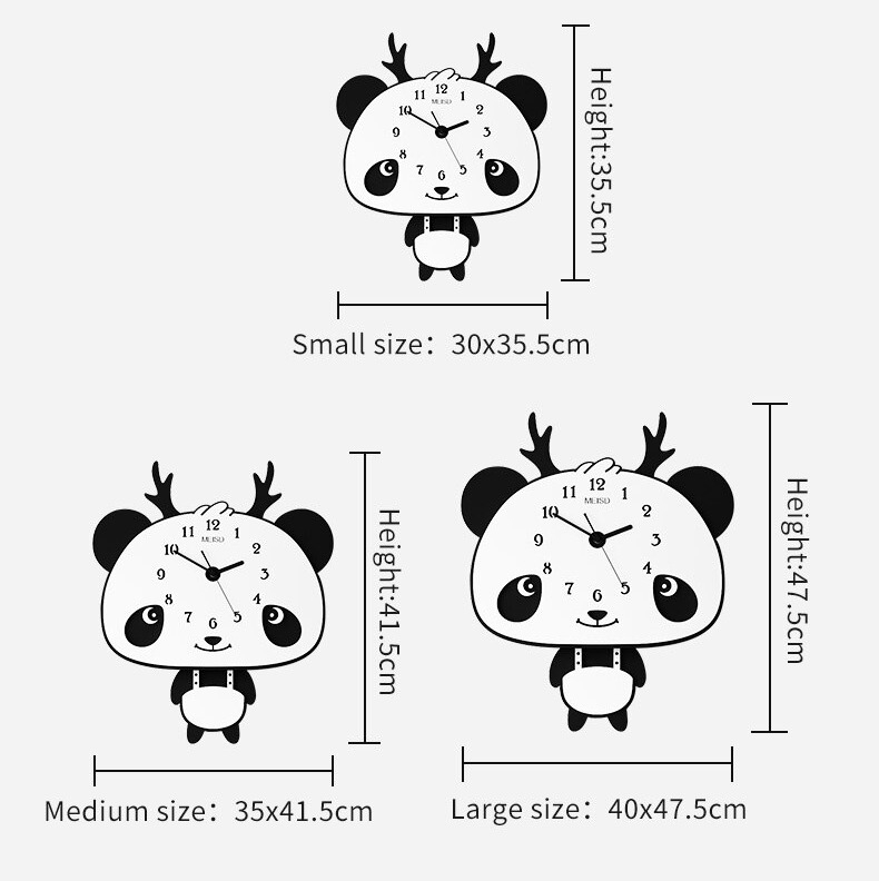 Đồng hồ trang trí phòng ngủ cho bé CL037- gấu cute