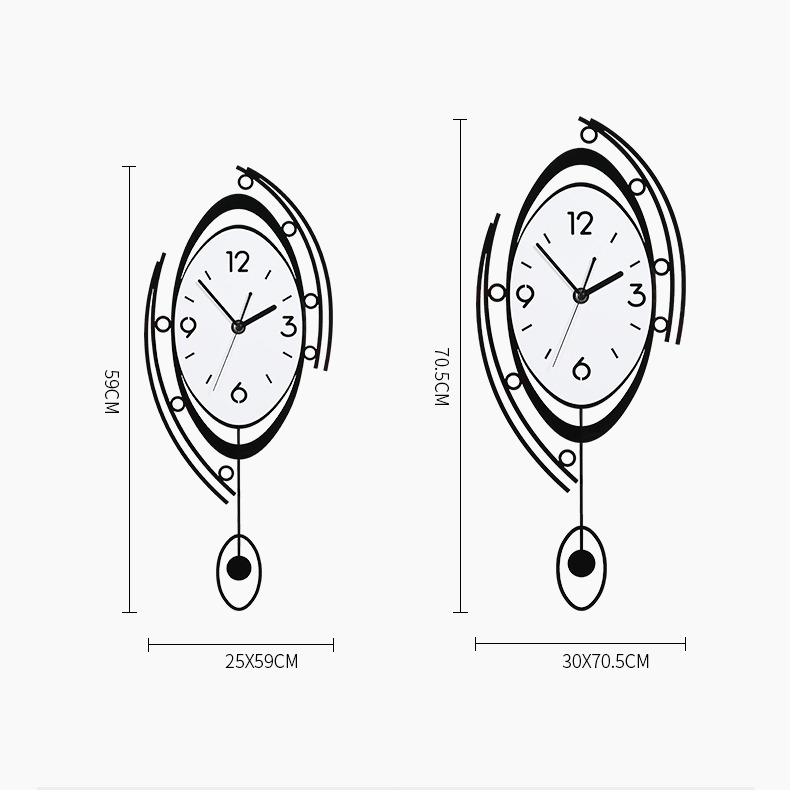 Đồng hồ trang trí đẹp CL052 trang trí phòng khách hiện đại