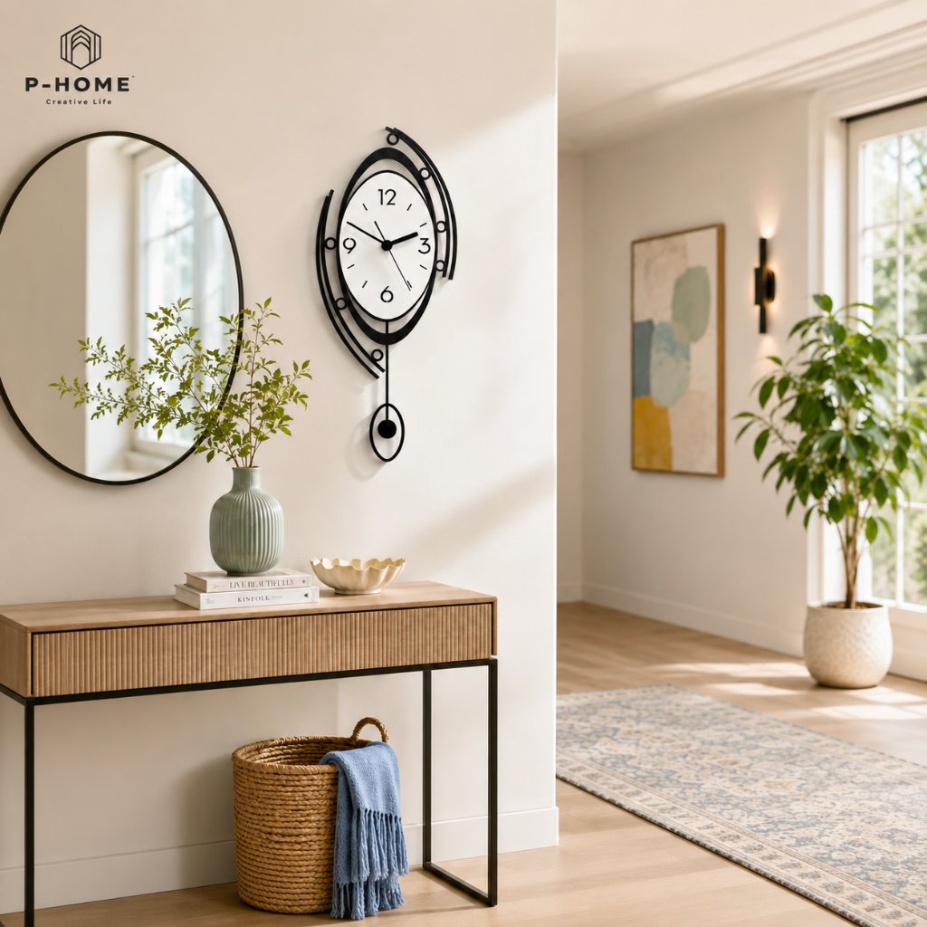 Đồng hồ trang trí đẹp CL052 trang trí phòng khách hiện đại