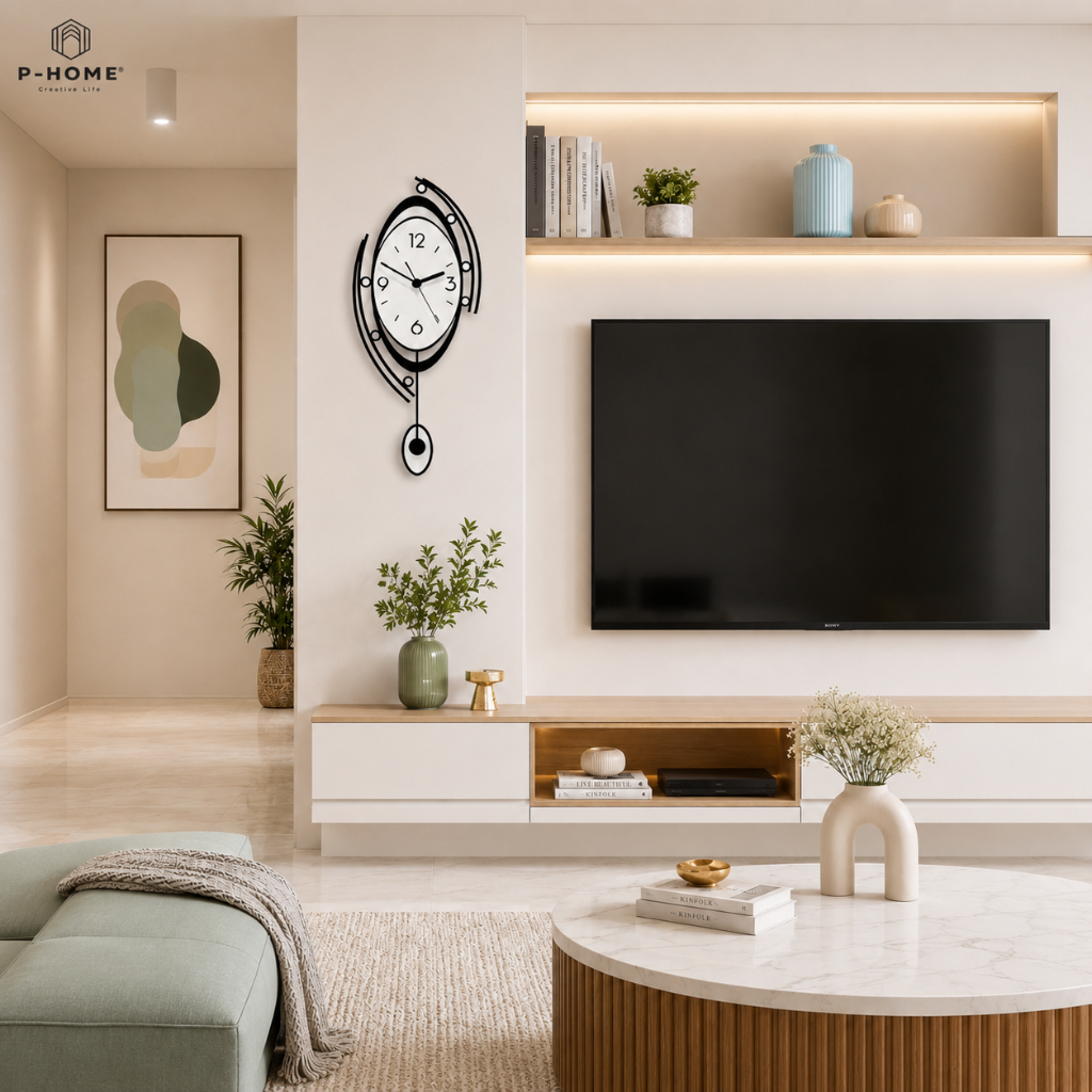 Đồng hồ trang trí đẹp CL052 trang trí phòng khách hiện đại