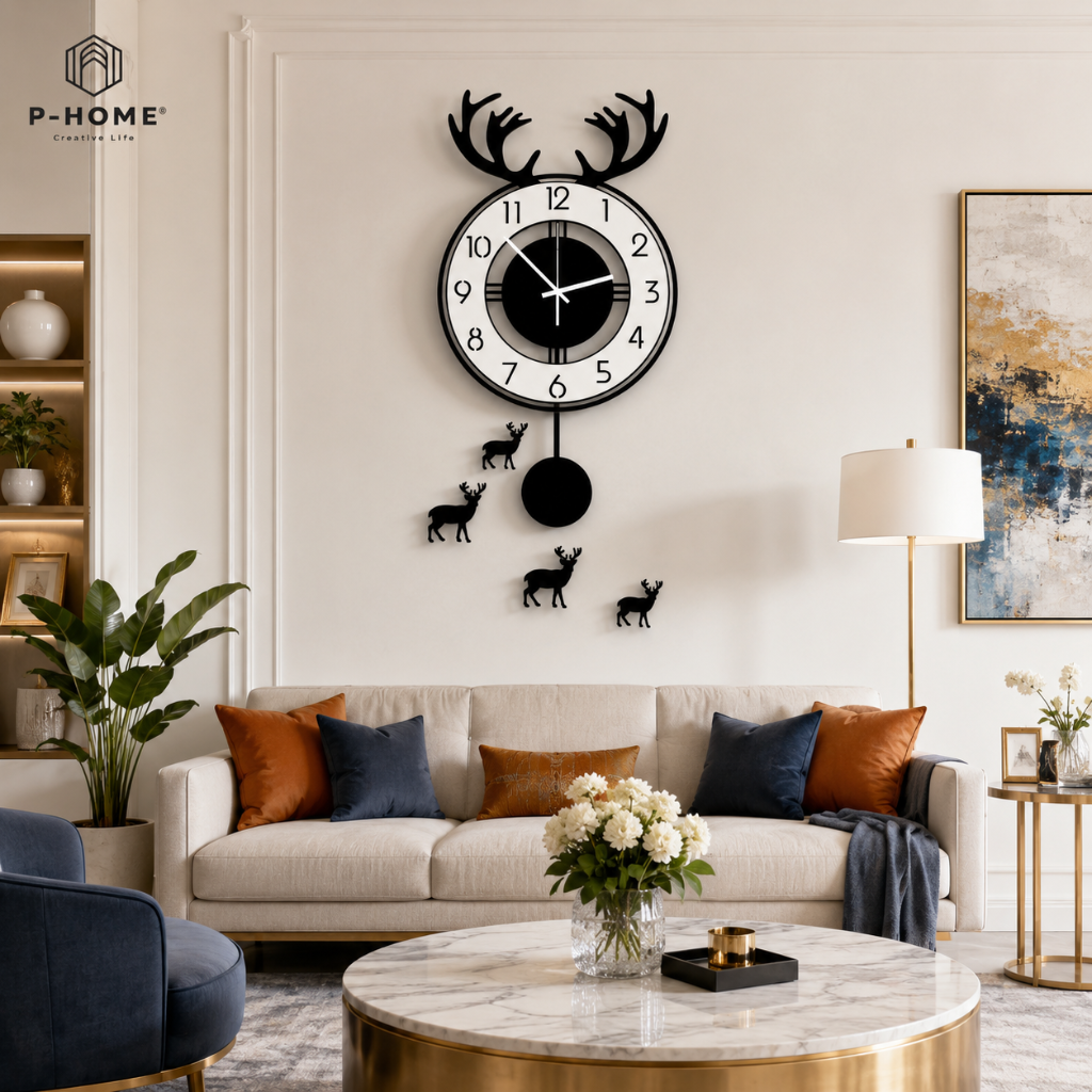 Đồng hồ treo tường trang trí nghệ thuật CL008